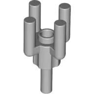 Light Bluish Gray Bar 1.2L with Top Stud and 4 Bar Arms Up (Palm Tree Top)