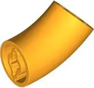 Light Orange Brick, Round 2 x 2 D. 45 degrees Elbow (27.7mm Standing Height)
