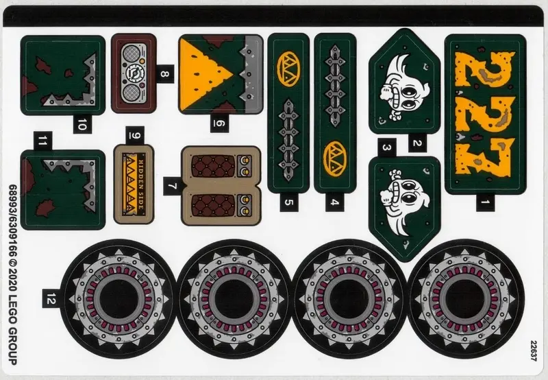 Sticker Sheet for Set 70434 - (68993/6309166)