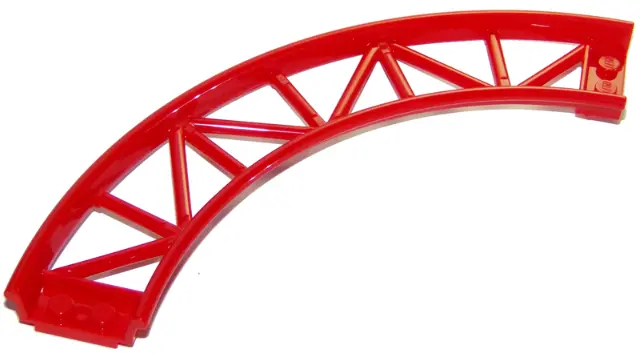 Red Train, Track Roller Coaster Curve, 90 degrees