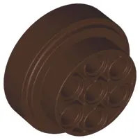 Dark Brown Wheel 31mm D. x 15mm Technic