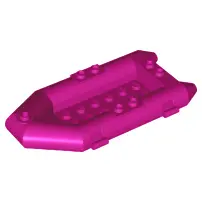 Magenta Boat, Rubber Raft, Small