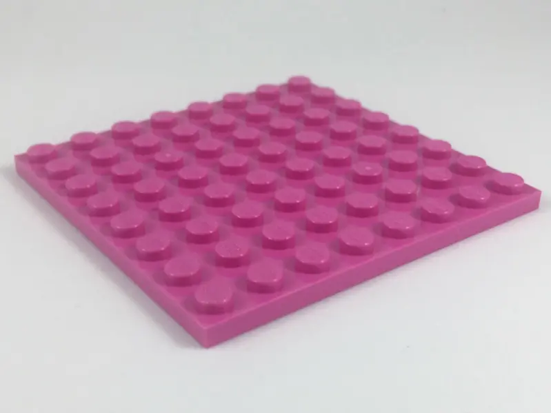 Dark Pink Plate 8 x 8