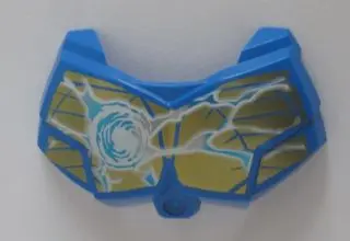 Blue Large Figure Chest Armor Small with Chi and Gold (Eagle) Pattern