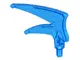 Trans-Dark Blue Hero Factory Weapon, Axe Head Double Spiked
