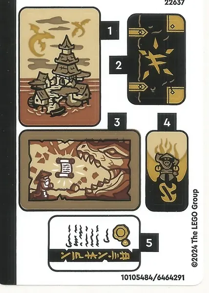 Sticker Sheet for Set 71819 - (10105484/6464291)