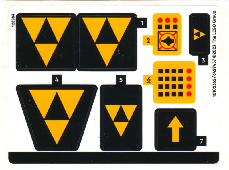 Sticker Sheet for Set 40580 - (10102362/6429457)