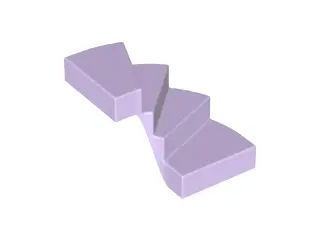 Lavender Stairs 6 x 6 x 4 Curved