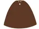 Reddish Brown Cloth Cape with 3 Holes, Large Buildable Figures