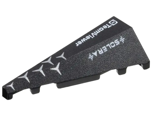 Black Wedge 5 x 2 Left with Silver Mercedes Logo Repeating, White 'TeamViewer' and 'SOLERA' Pattern