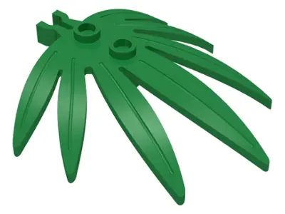 Green Plant Leaves 6 x 5 Swordleaf with Split U Clip Thick
