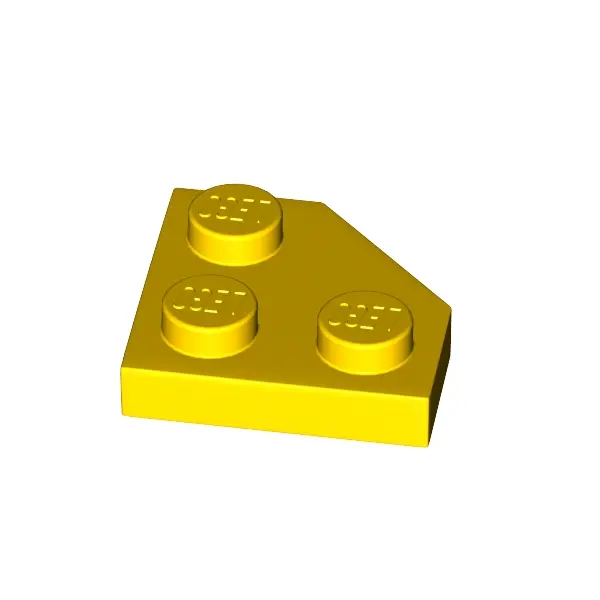 PLATE 2X2, CORNER, 45 DEG.