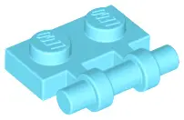 Medium Azure Plate, Modified 1 x 2 with Bar Handle on Side - Free Ends