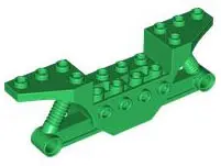 Green Vehicle, Base 2 x 10 with 4 Pin Holes (Quad Bike Half)