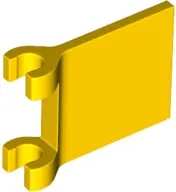 Yellow Flag 2 x 2 Square with Flared Edge