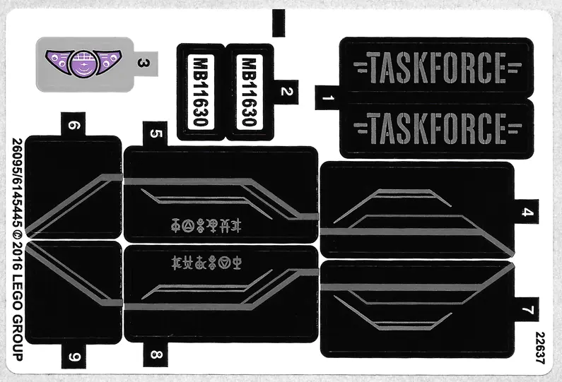 Sticker Sheet for Set 76047 - International Version - (26095/6145445)