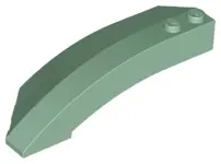 Sand Green Wedge 8 x 3 x 2 Open Right