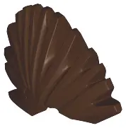 Dark Brown Minifigure, Hair Mohawk
