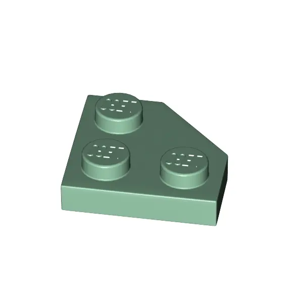PLATE 2X2, CORNER, 45 DEG.