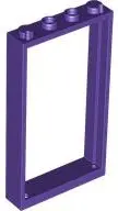 Purple Door, Frame 1 x 4 x 6 with 2 Holes on Top and Bottom