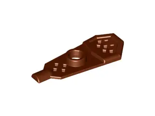 Reddish Brown Minifigure Footgear Snowshoe - Short Front End