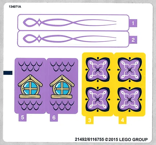 Sticker Sheet for Set 41077 - (21492/6116755)