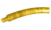 Pearl Gold Dinosaur Tail / Neck Middle Section with Bar Hole and Technic Pin