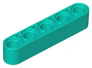 Dark Turquoise Technic, Liftarm Thick 1 x 5