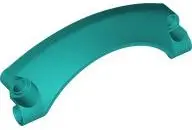 Turquoise Technic, Panel Car Mudguard Arched #42 9 x 2 x 3 Rounded Top
