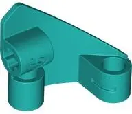 Turquoise Technic, Panel Curved # 9 3 x 3 Tapered Left