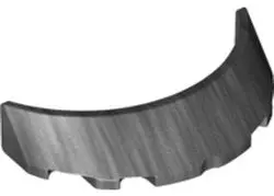 Pearl Dark Gray Windscreen 3 x 6 x 1 Curved