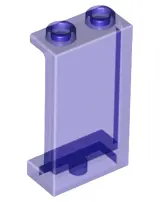 Trans-Purple Panel 1 x 2 x 3 with Side Supports - Hollow Studs