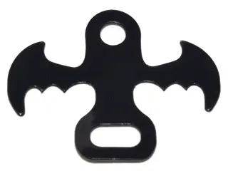 Trans-Clear Mini Doll, Wings Friends, Bat Shape with Black Background Pattern