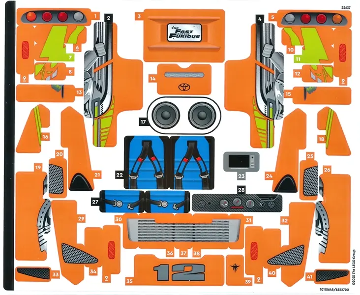 Sticker Sheet for Set 42204 - (10110648/6522700)