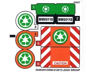 Sticker Sheet for Set 60118 - (24493/6133094)