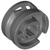Dark Bluish Gray Wheel 11mm D. x 6mm with 7 Slanted Spokes