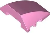 Pink Wedge 4 x 3 Triple Curved No Studs