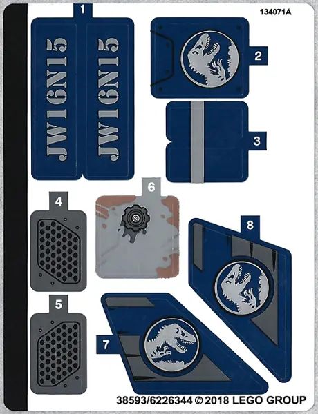 Sticker Sheet for Set 75928 - (38593/6226344)