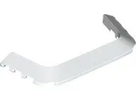 White Wedge 10 x 4 x 2/3 Cutout (Mudguard)