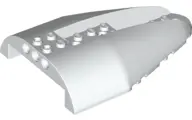 White Aircraft Fuselage Aft Section Curved Top 8 x 12 with 6 Holes