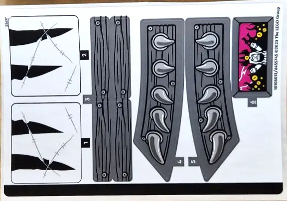 Sticker Sheet for Set 71469 - (10105013/6455745)