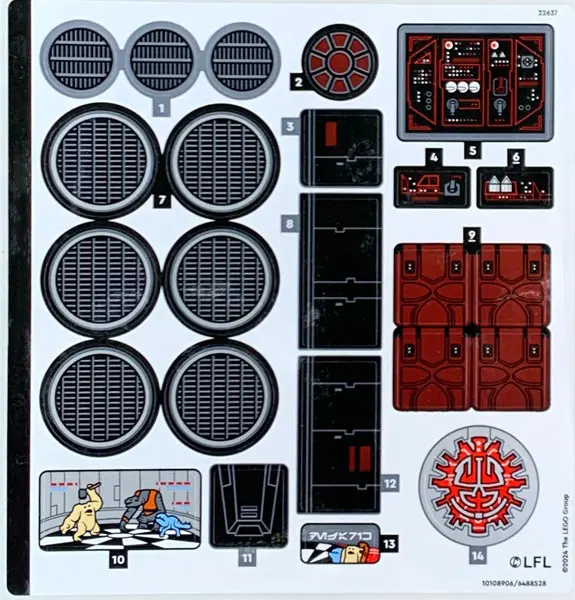 Sticker Sheet for Set 75389 - (10108906/6488528)
