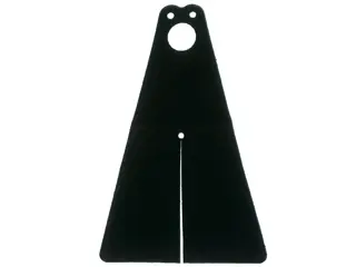 Black Cloth Cape with 3 Holes and Slit, Large Buildable Figures