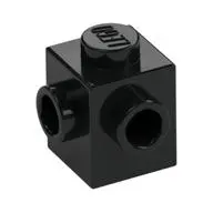 BRICK 1X1, W/ 2 KNOBS, CORNER