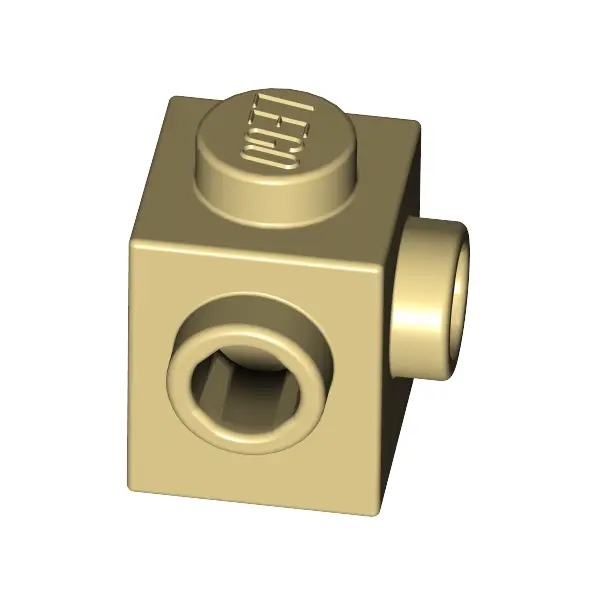 BRICK 1X1, W/ 2 KNOBS, CORNER