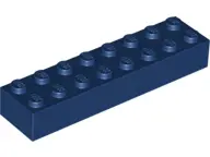 Dark Blue Brick 2 x 8
