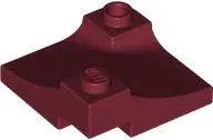 Red Arch 3 x 3 Inverted Corner with Raised Hollow Stud