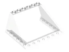 Trans-Clear Windscreen 6 x 8 x 3 with 6 Studs on Top