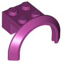 Magenta Vehicle, Mudguard 4 x 2 1/2 x 1 2/3 with Arch Round