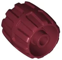 Dark Red Wheel Hard Plastic Small (22mm D. x 24mm)
